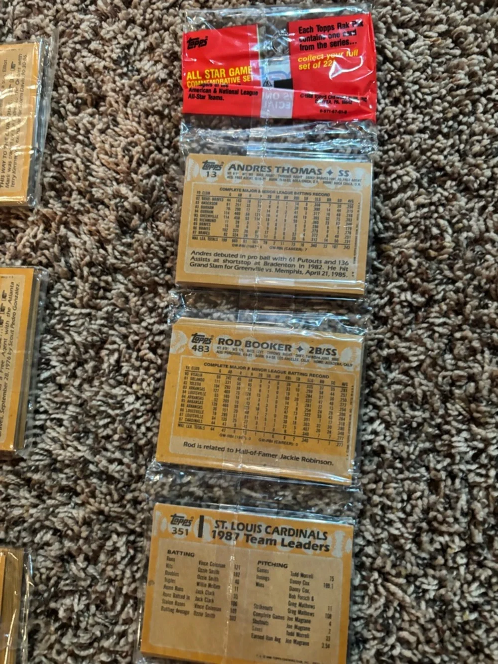 (8) 1988 Topps Rack Packs- 42 cards per pack unopened - Picture 10 of 11